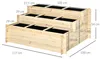 Outsunny vyvýšený záhon, 3-úrovňový kvetinový box, záhon na Náhľad obrázku produktu 3