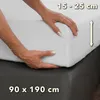 STUDIO Basic Spannbettlaken 90x190cm, 100% gekämmte Produktbild-Vorschau 4