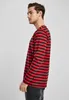 Urban Classics Regular Stripe LS rouge vif/noir - M Voir les images du produit 11