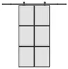 vidaXL Schiebetür mit Beschlag 102,5x205 cm Hartglas & Produktbild-Vorschau 7