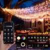 15m Tendine Luminosa LED，600 LED Multicolore Tendine a Anteprima dell’immagine prodotto 4