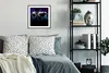 MuchoWow® MuchoWow® Gerahmtes Poster Weltkarte - Lila - Produktbild-Vorschau 2
