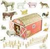 Set in legno Ulanik "Fattoria" con figurine di animali, 13 Anteprima dell’immagine prodotto 1