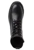 A top-down view of a black leather boot. Produktbild-Vorschau