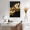 Poster - Poster ohne Rahmen - Golden Blätter Monster - Produktbild-Vorschau 5