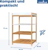 osoltus Badregal Tablett Regal Sonderborg aus Bambus und Produktbild-Vorschau 4