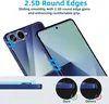 Marketing image showing a phone case and screen protector with text highlighting features. Produktbild-Vorschau
