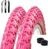 2 x Roverstone 20" Fahrradreifen Fahrradmantel Pink 54-406 Produktbild-Vorschau 1