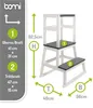 BOMI® Learning Tower für Baby & Kleinkinder | Trittschemel Produktbild-Vorschau 2