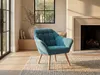 CASERTA Sessel in blauem Stoff Produktbild-Vorschau 2