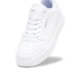 A close-up, studio shot of a white Puma sneaker against a white background. Produktbild-Vorschau