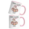 Frohe Ostern 2022 Tasse Rosa Osterhase Osterei Produktbild-Vorschau 2
