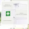 Lékárnička kleankin, lékárnička se 3 přihrádkami, 2 klíči, Náhled obrázku produktu 6