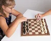 Jeu d'échecs 3 en 1 Jeu d'échecs magnétique en bois 34 cm Voir les images du produit 8