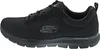A side view of a black Skechers shoe. Voir les images du produit