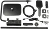 A collection of black shower system components laid out on a white background. Náhled obrázku produktu