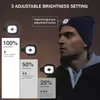 Beanie Mütze mit Licht, 4LED Winter Strickmütze, USB Produktbild-Vorschau 3