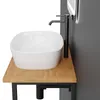 HAGO24 Waschbecken Keramik 605x380x140mm abgerundete Ecken Produktbild-Vorschau 4