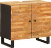 vidaXL Waschbeckenschrank Natur 62 x 33 x 58 cm Massivholz Produktbild-Vorschau 8