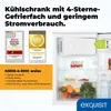 Exquisit Kühlschrank mit 4-Sterne-Gefrierfach, KS515-4-051C Produktbild-Vorschau 2