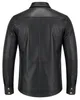 Lederhemd Herren Motorradhemd Lederjacke, Größe:52/L, Produktbild-Vorschau 8