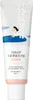 A tube of sunscreen with a minimalist illustration of a person sitting on a blue mat with dots. Náhled obrázku produktu