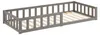 Lit D'Enfant 90x200 cm Lit Montessori avec Barriere en Bois Voir les images du produit 12
