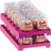 A display rack filled with individually packaged Trolli Burger gummy candies. Produktbild-Vorschau