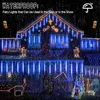 2.4M Chaîne de Lumières Noël Bleu 8 tubes LED pluie Voir les images du produit 2