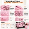 Set van 8 kofferorganizers in roze, inclusief cosmetics tas Productafbeelding-voorbeeld 2