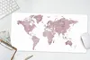 MuchoWow® Mauspad Mousepad Weltkarte - Rosa - Marmor 60x30 Produktbild-Vorschau 5
