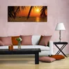Wallario Premium Leinwandbild Sonnenuntergang unter Produktbild-Vorschau 3