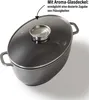 STONELINE® cocotte ovale 39x26 cm | avec couvercle Voir les images du produit 7