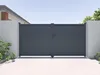 Drehkreuztür aus anthrazitfarbenem Aluminium B 355 x H 181 Produktbild-Vorschau 3