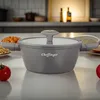 Kochtopf mit Sieb und Ausgießer - 28cm Produktbild-Vorschau 4
