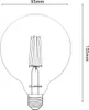 LUMILED 3x E27 LED Lampen G95 Vintage 6W Ersetzt 50W Produktbild-Vorschau 9