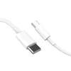 A close-up shot of two white USB-C connectors, one attached to a cable, against a white background. Produktbild-Vorschau