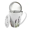 DUO FLORAL 30785 Becher 380 ml mit Teesieb CLASSIC LAVENDER Produktbild-Vorschau 3
