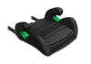 A black and green child car seat booster, shown from a slightly elevated side angle on a white background. Náhled obrázku produktu