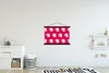 MuchoWow® Textilposter Knoblauch - Muster - Rot 90x60 cm Produktbild-Vorschau 2