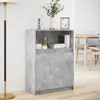 Sideboard mit LED Betongrau 72x34x100 cm Holzwerkstoff Produktbild-Vorschau 4