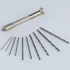 Ręczna mini wiertarka dociskowa + zestaw 10 wierteł 0,8-3mm Podgląd zdjęcia produktu 2