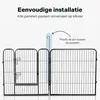 IvoQ Puppyren – Hondenren – 8 Panelen – 80 cm hoog – Voor Productafbeelding-voorbeeld 3