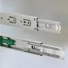 Two metal drawer slides are shown against a light gray background. Produktbild-Vorschau
