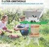 Wiltec Obstmühle mit 7L Trichter und Handkurbel Produktbild-Vorschau 3