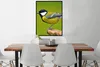 MuchoWow® Gerahmtes Poster Vogel - Kohlmeise - Tiere - Grün Produktbild-Vorschau 2