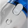 Close-up of a white and blue electronic device, showing two buttons. Náhled obrázku produktu