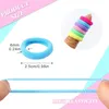 200 Stück Mini Haargummis Mädchen Bunt 2,5 cm Durchmesser - Produktbild-Vorschau 2