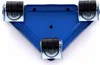A blue triangular furniture dolly with black wheels, shown from a top-down diagonal angle against a white background. Náhľad obrázku produktu