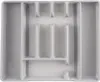 Wkład na sztućce do szuflady rozsuwany szary 36,5x27,5 cm Podgląd zdjęcia produktu 1